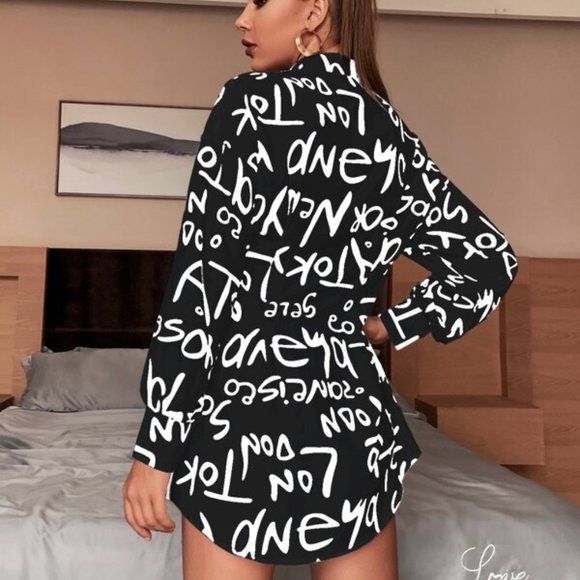 TREND DOLLZ Button Down Top / Blouse - Black - Picture 2 of 5